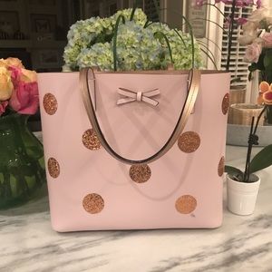 Kate Spade blush pink polkadot 👜 tote